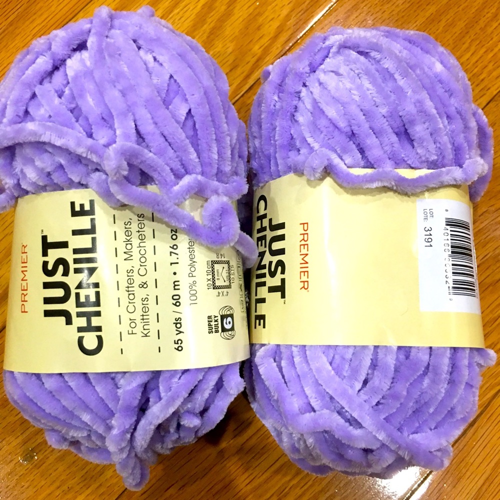 Set of 2 Soft Purple Yarn $13